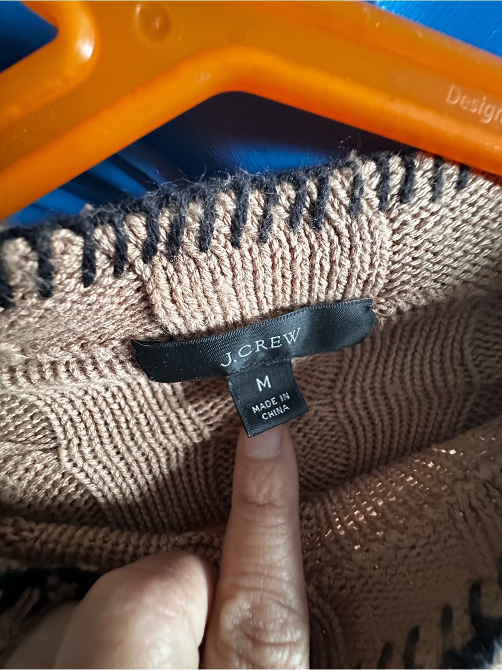 J. Crew Cable Funnel Neck Sweater - Taupe - Picture 3 of 4